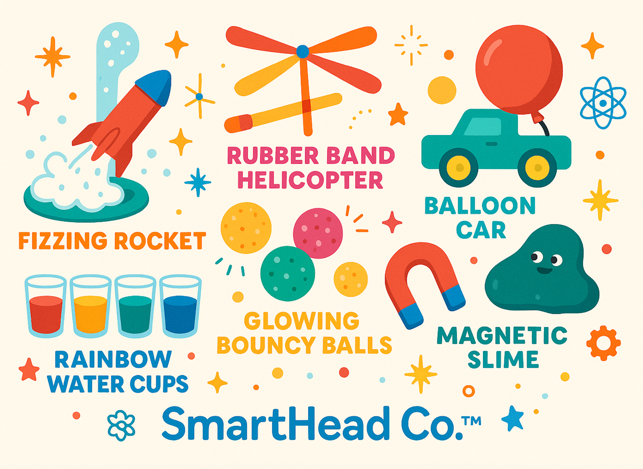 SmartHead Co.™ Mini STEM Kits (6 Pack) ~ Year Round Collection